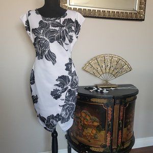 Black and White Floral Dress